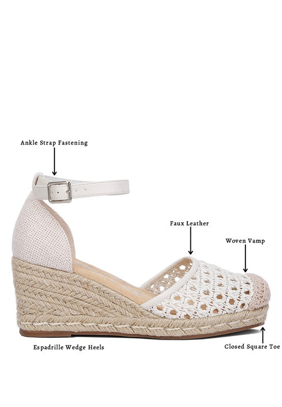 Mason Tan Buckle Wedge Heel Espadrilles - Beach Babes Beachwear - Fort Lauderdale
