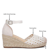 Mason Tan Buckle Wedge Heel Espadrilles - Beach Babes Beachwear - Fort Lauderdale
