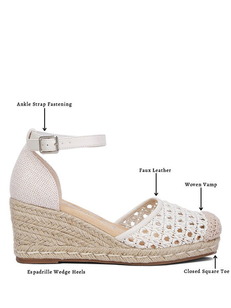 Mason Tan Buckle Wedge Heel Espadrilles - Beach Babes Beachwear - Fort Lauderdale