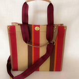 Versatile Stripe Tote: Essential Beach Wear Accessory - Beach Babes Beachwear - Fort Lauderdale