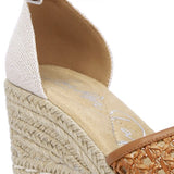Mason Tan Buckle Wedge Heel Espadrilles - Beach Babes Beachwear - Fort Lauderdale