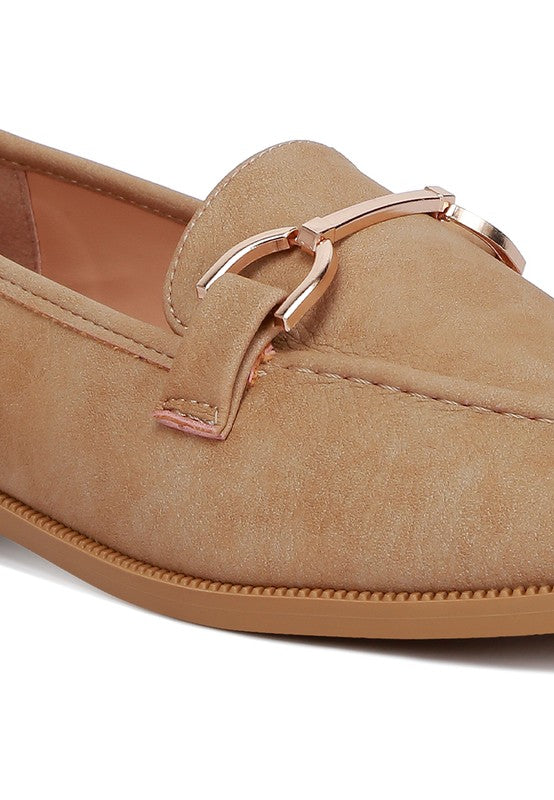 Jagger Horsebit Tan Flat Loafers - Beach Babes Beachwear - Fort Lauderdale