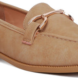 Jagger Horsebit Tan Flat Loafers - Beach Babes Beachwear - Fort Lauderdale