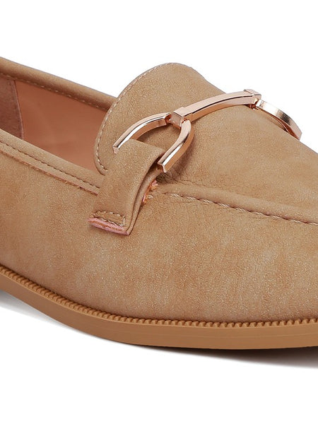 Jagger Horsebit Tan Flat Loafers - Beach Babes Beachwear - Fort Lauderdale