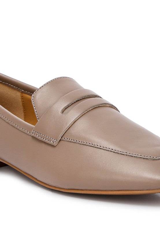 Classic Leather Penny Loafers - Beach Babes Beachwear - Fort Lauderdale