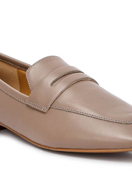 Classic Leather Penny Loafers - Beach Babes Beachwear - Fort Lauderdale