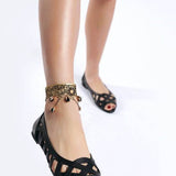 Chic Woven Peep Toe Flat Sandals - Beach Babes Beachwear - Fort Lauderdale