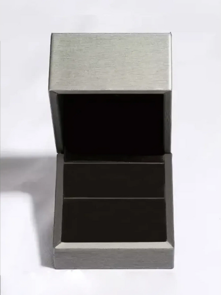 Empty gray jewelry box suitable for 6 Carat Drop Earrings by Trendsi