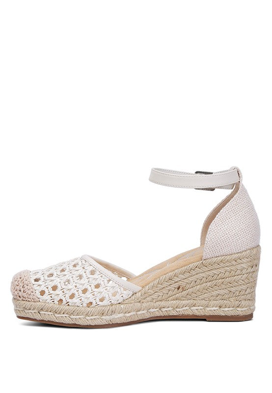 Mason Tan Buckle Wedge Heel Espadrilles - Beach Babes Beachwear - Fort Lauderdale