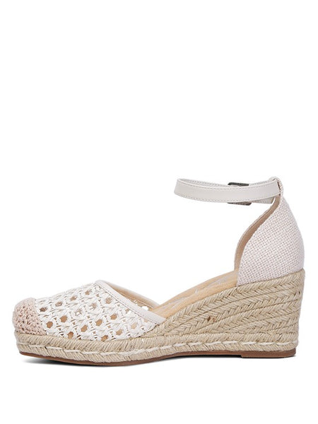 Mason Tan Buckle Wedge Heel Espadrilles - Beach Babes Beachwear - Fort Lauderdale