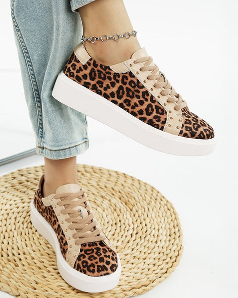 Studded Leopard Sneakers - Beach Babes Beachwear - Fort Lauderdale