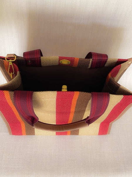 Versatile Stripe Tote: Essential Beach Wear Accessory - Beach Babes Beachwear - Fort Lauderdale