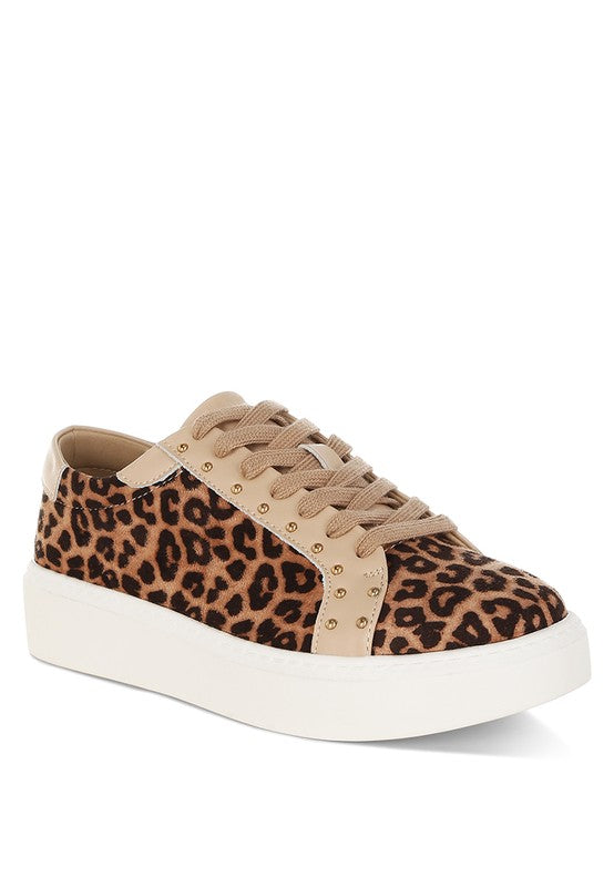 Studded Leopard Sneakers - Beach Babes Beachwear - Fort Lauderdale