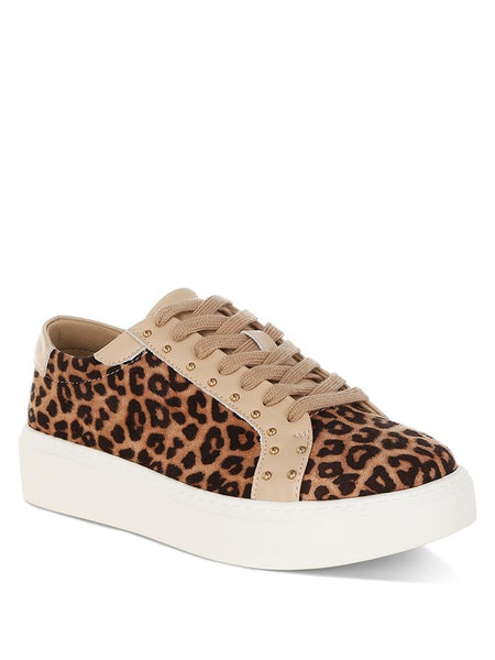 Studded Leopard Sneakers - Beach Babes Beachwear - Fort Lauderdale