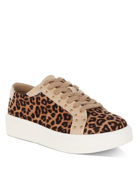 Studded Leopard Sneakers - Beach Babes Beachwear - Fort Lauderdale