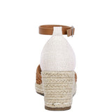 Mason Tan Buckle Wedge Heel Espadrilles - Beach Babes Beachwear - Fort Lauderdale