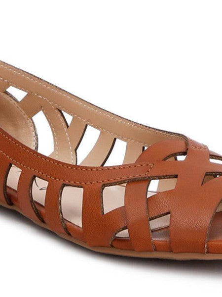 Chic Woven Peep Toe Flat Sandals - Beach Babes Beachwear - Fort Lauderdale