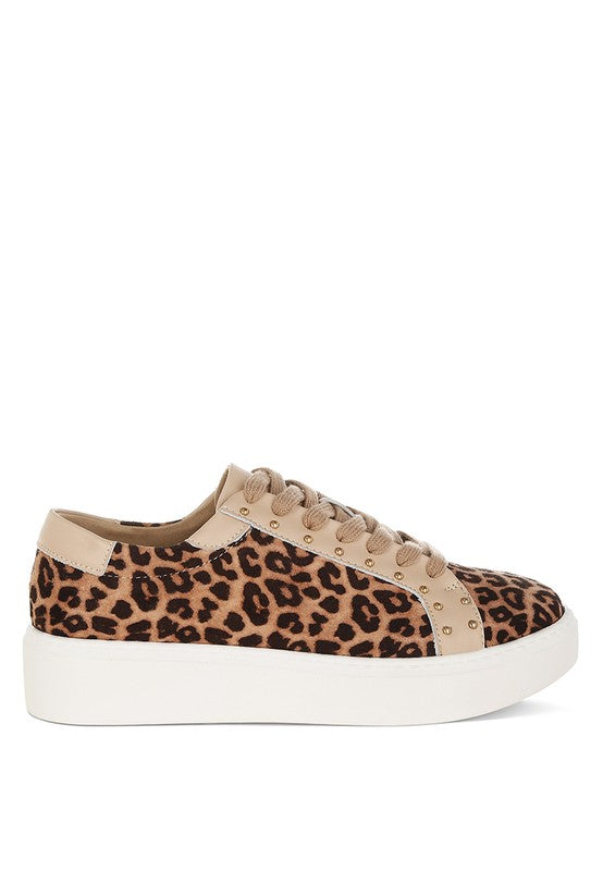 Studded Leopard Sneakers - Beach Babes Beachwear - Fort Lauderdale
