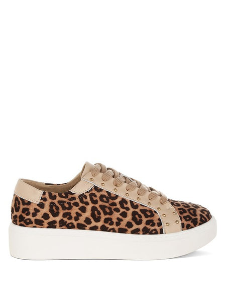 Studded Leopard Sneakers - Beach Babes Beachwear - Fort Lauderdale
