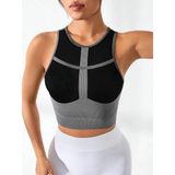 Color Block Round Neck Active Tank - Beach Babes Beachwear - Fort Lauderdale