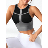 Color Block Round Neck Active Tank - Beach Babes Beachwear - Fort Lauderdale