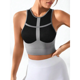 Color Block Round Neck Active Tank - Beach Babes Beachwear - Fort Lauderdale