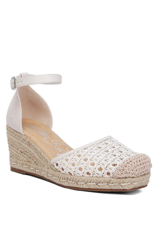 Mason Tan Buckle Wedge Heel Espadrilles - Beach Babes Beachwear - Fort Lauderdale