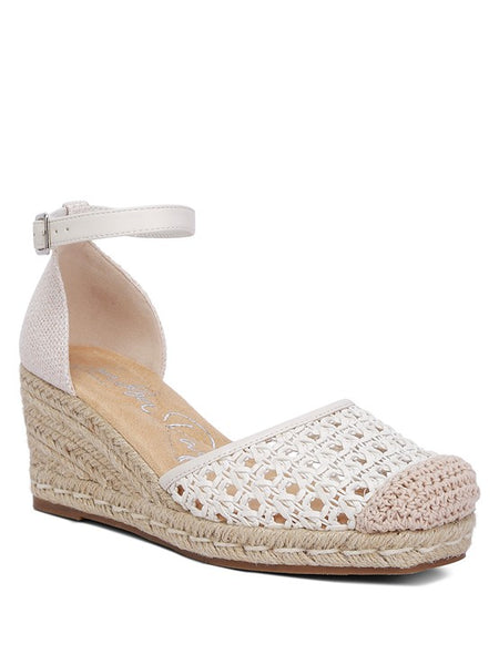 Mason Tan Buckle Wedge Heel Espadrilles - Beach Babes Beachwear - Fort Lauderdale