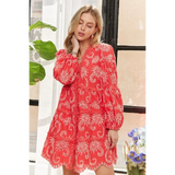 Stylish Floral Puff Sleeve Dress - Beach Fashion 2025, Lightweight & Flattering - Beach Babes Beachwear - Fort Lauderdale