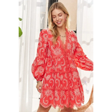 Stylish Floral Puff Sleeve Dress - Beach Fashion 2025, Lightweight & Flattering - Beach Babes Beachwear - Fort Lauderdale