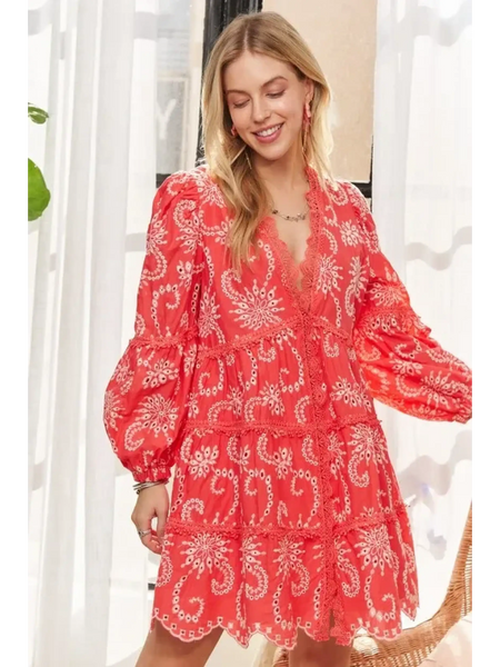 Stylish Floral Puff Sleeve Dress - Beach Fashion 2025, Lightweight & Flattering - Beach Babes Beachwear - Fort Lauderdale