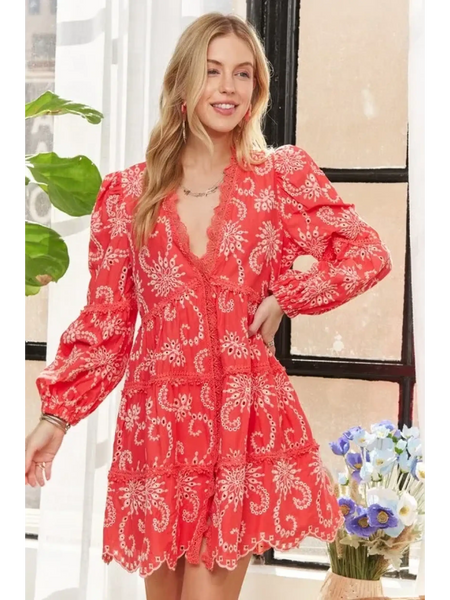 Stylish Floral Puff Sleeve Dress - Beach Fashion 2025, Lightweight & Flattering - Beach Babes Beachwear - Fort Lauderdale