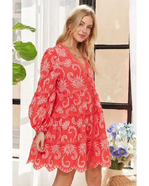 Stylish Floral Puff Sleeve Dress - Beach Fashion 2025, Lightweight & Flattering - Beach Babes Beachwear - Fort Lauderdale