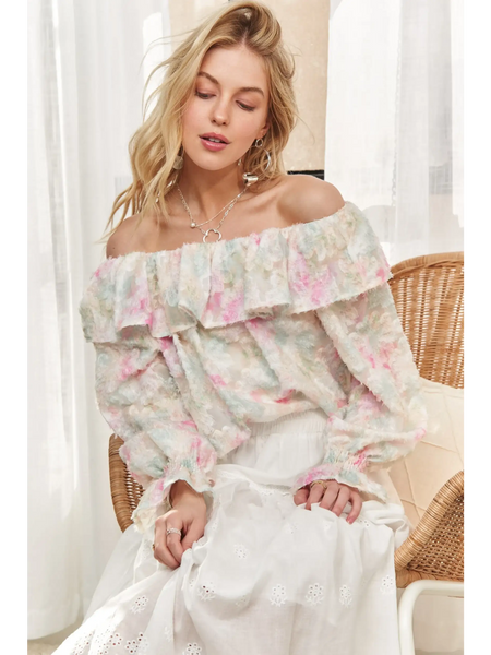 Stylish Pink Off-Shoulder Blouse - Beach Babes Beachwear - Fort Lauderdale