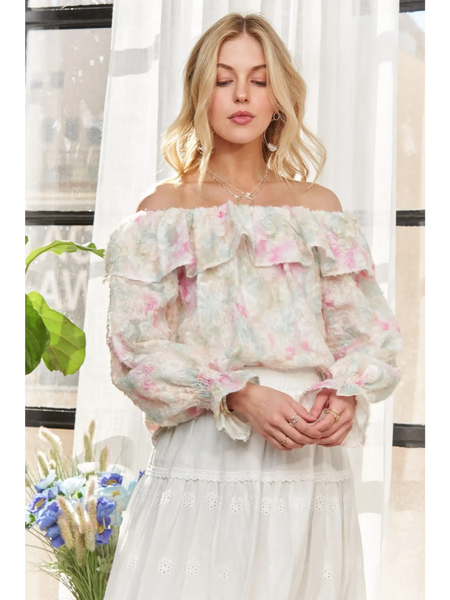 Stylish Pink Off-Shoulder Blouse - Beach Babes Beachwear - Fort Lauderdale