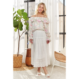Stylish Pink Off-Shoulder Blouse - Beach Babes Beachwear - Fort Lauderdale