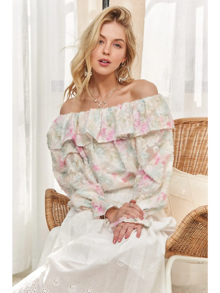 Stylish Pink Off-Shoulder Blouse - Beach Babes Beachwear - Fort Lauderdale