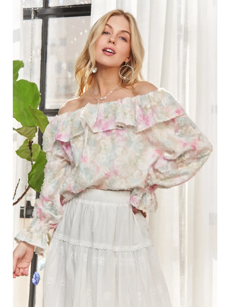 Stylish Pink Off-Shoulder Blouse - Beach Babes Beachwear - Fort Lauderdale