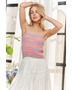 Pink Dressy Stylish Tank Top - Beach Babes Beachwear - Fort Lauderdale
