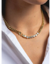 Trendsi gold necklace with sparkling stones for affordable gold jewelry for beachwear style
