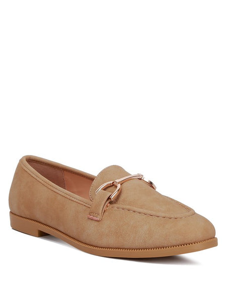 Jagger Horsebit Tan Flat Loafers - Beach Babes Beachwear - Fort Lauderdale