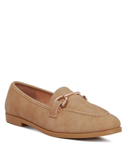 Jagger Horsebit Tan Flat Loafers - Beach Babes Beachwear - Fort Lauderdale