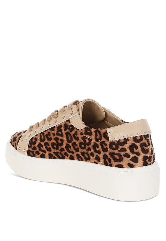 Studded Leopard Sneakers - Beach Babes Beachwear - Fort Lauderdale