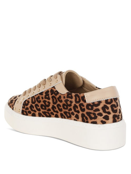 Studded Leopard Sneakers - Beach Babes Beachwear - Fort Lauderdale
