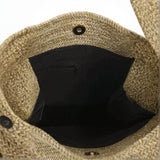 Open herringbone straw tote bag for stylish beach days perfect for straw totes
