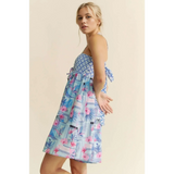 Light Blue Super Cute Beach Romper - Beach Babes Beachwear - Fort Lauderdale