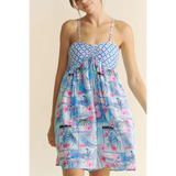 Light Blue Super Cute Beach Romper - Beach Babes Beachwear - Fort Lauderdale