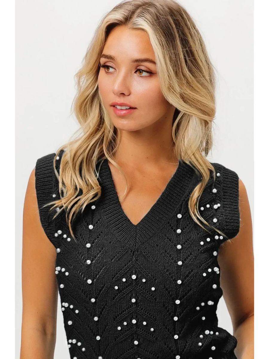Sleeveless Black Beach Top for Ladies - Beach Babes Beachwear - Fort Lauderdale