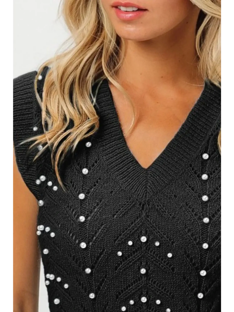 Sleeveless Black Beach Top for Ladies - Beach Babes Beachwear - Fort Lauderdale
