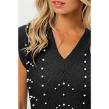 Sleeveless Black Beach Top for Ladies - Beach Babes Beachwear - Fort Lauderdale